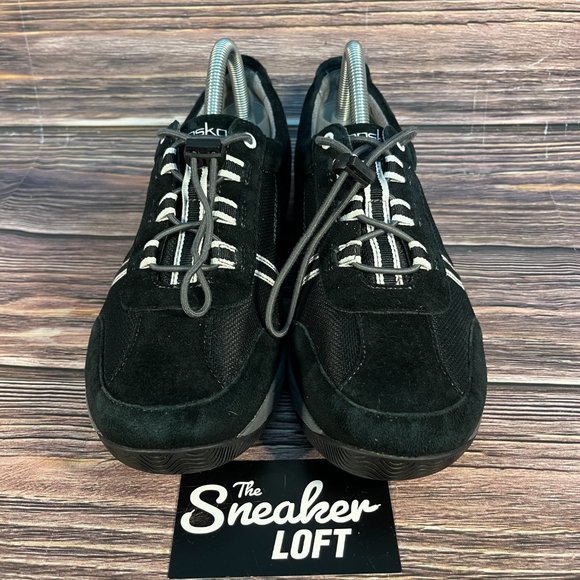 Dansko Women's Black Suede Casual Comfort Shoes - Picture 2 of 8